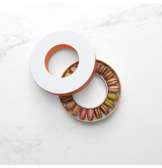 Petite coffret cercle - 20 Macarons